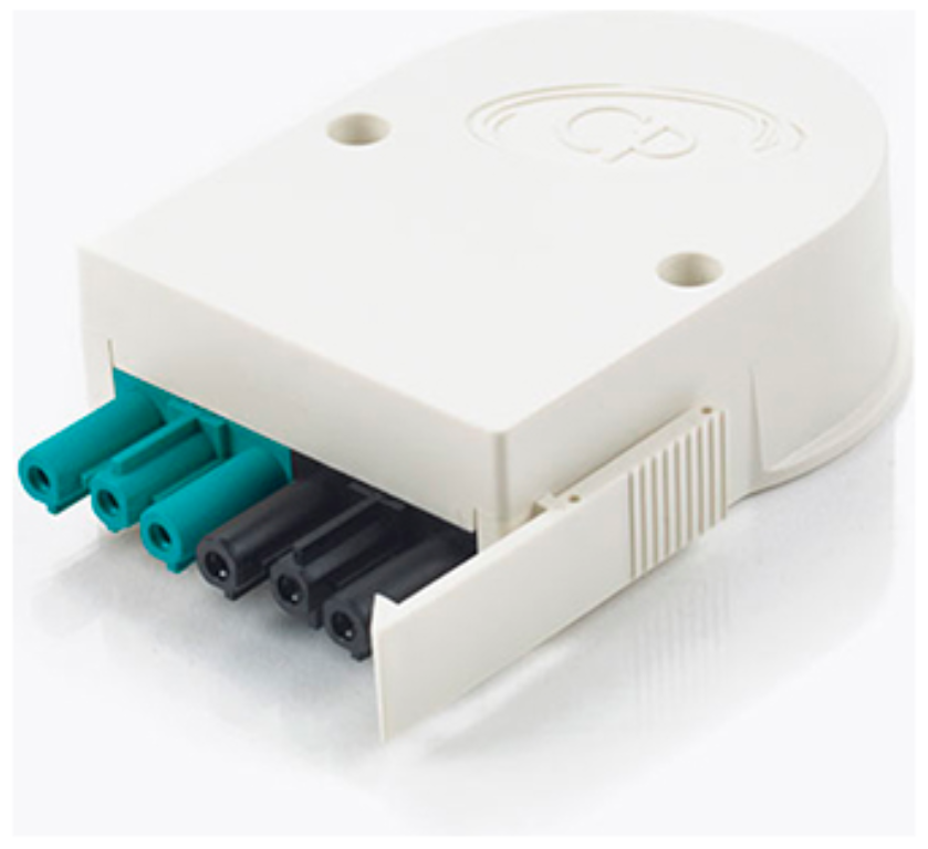 CP Electronics 6 Pole Female Ceiling Rose Black/Blue Coding with White Male Connector Plug