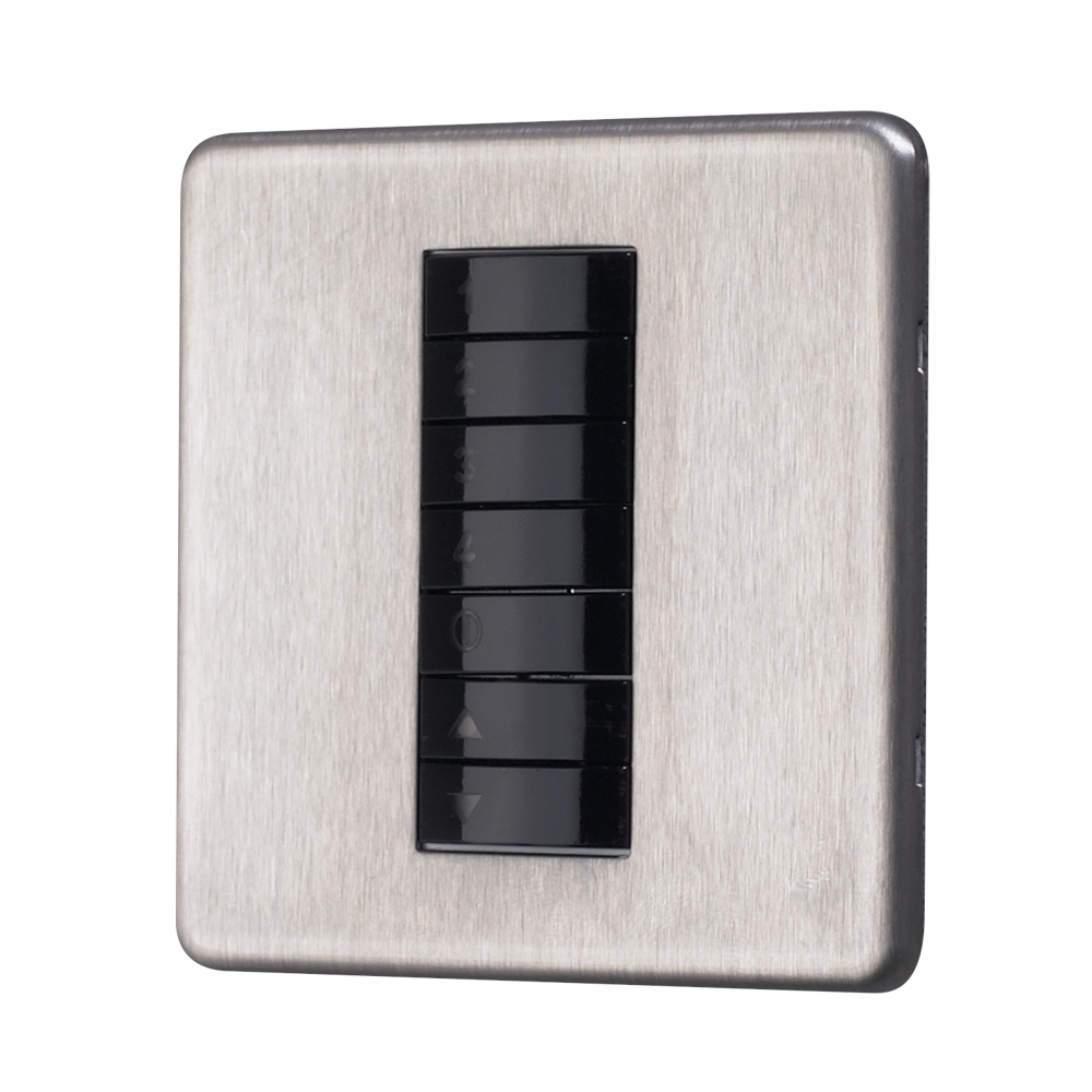 CP Electronics Scene Selection Plate Stainless Steel