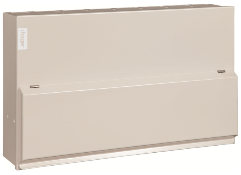 Hager 12 Way 18th 100A + Dual RCD Metal Consumer Unit