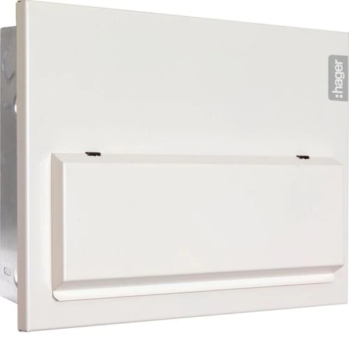 Hager 20 Way 100A Main Switch Flush Metal Consumer Unit