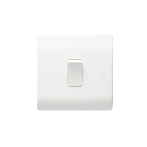 Thrion 10A 1 Gang 1 Way Switch White