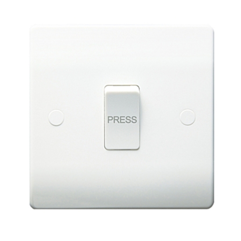Thrion 10A 1 Gang Retractive Switch Marked "PRESS"