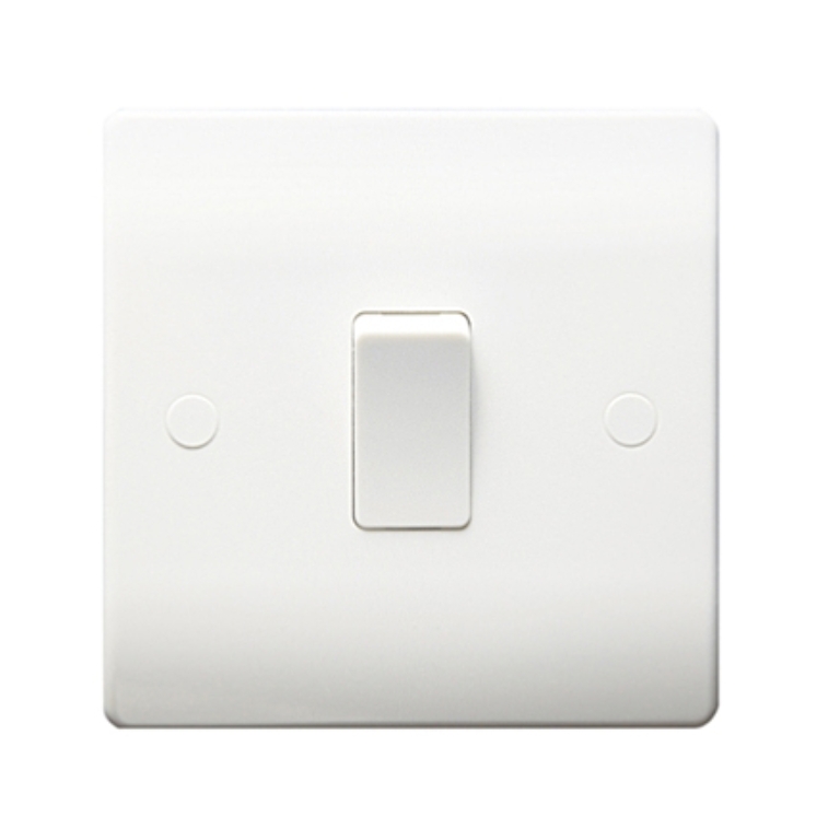 Thrion 10A 1 Gang Intermediate Switch White