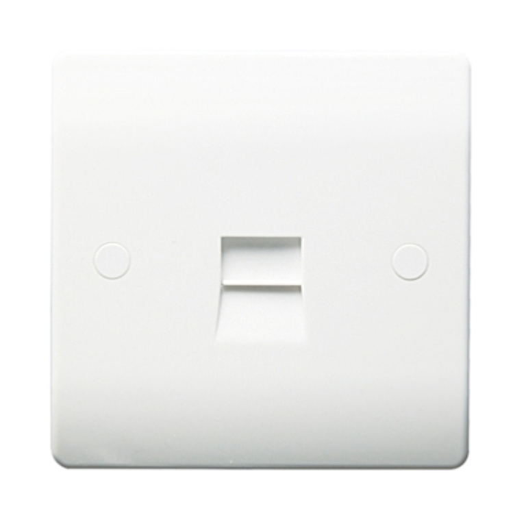 Thrion 1 Gang Master Telephone Socket White