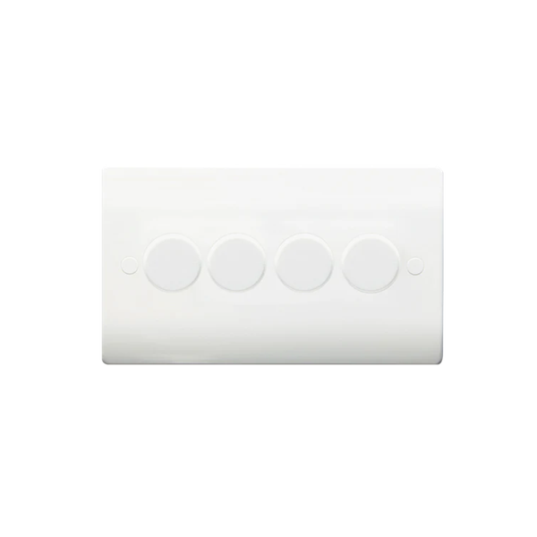 Thrion 4 Gang LED Dimmer Switch (4 x 200W) Double Plate