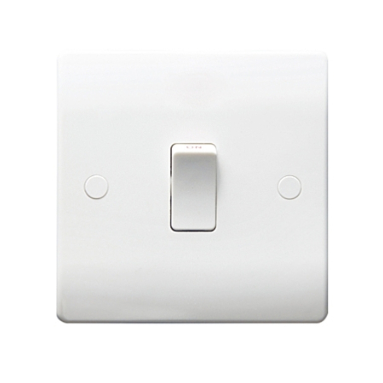 Thrion 20A 1 Gang DP Switch White