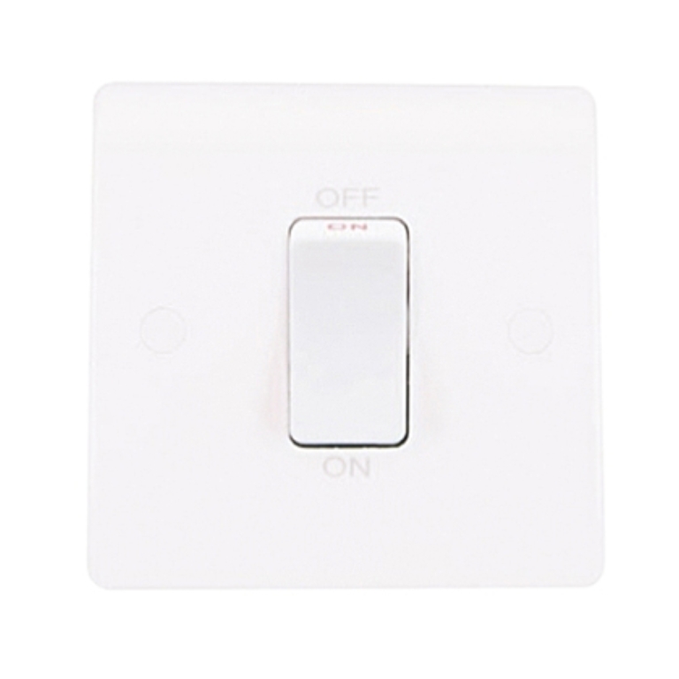 Thrion 45A 1 Gang DP Switch White