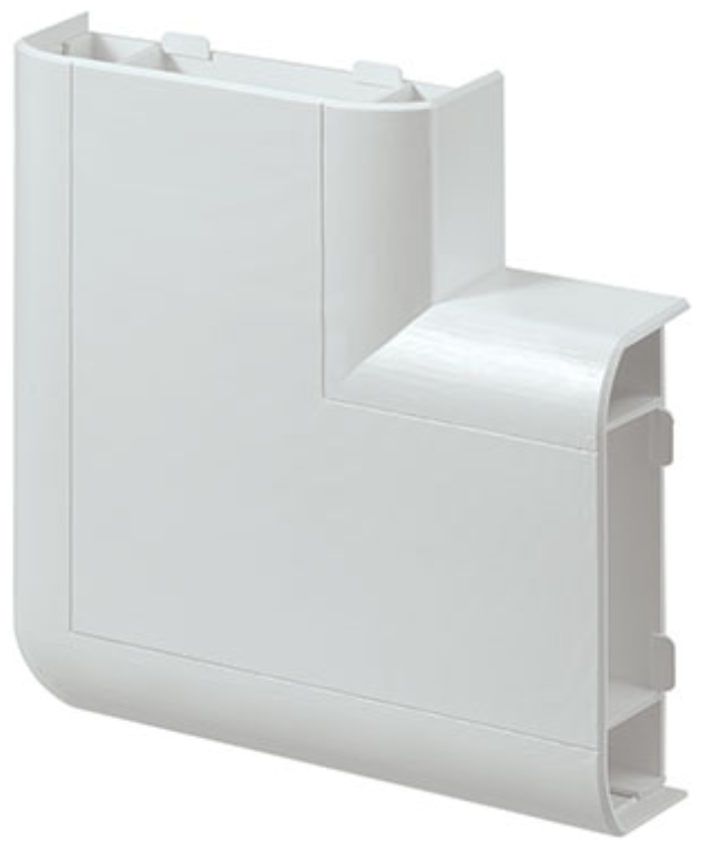 MK Prestige 3D 3 Compartment Trunking 90 Degree Flat Angle