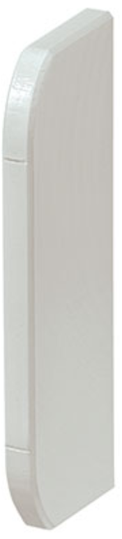 MK Prestige 3D Antibac Trunking End Caps White