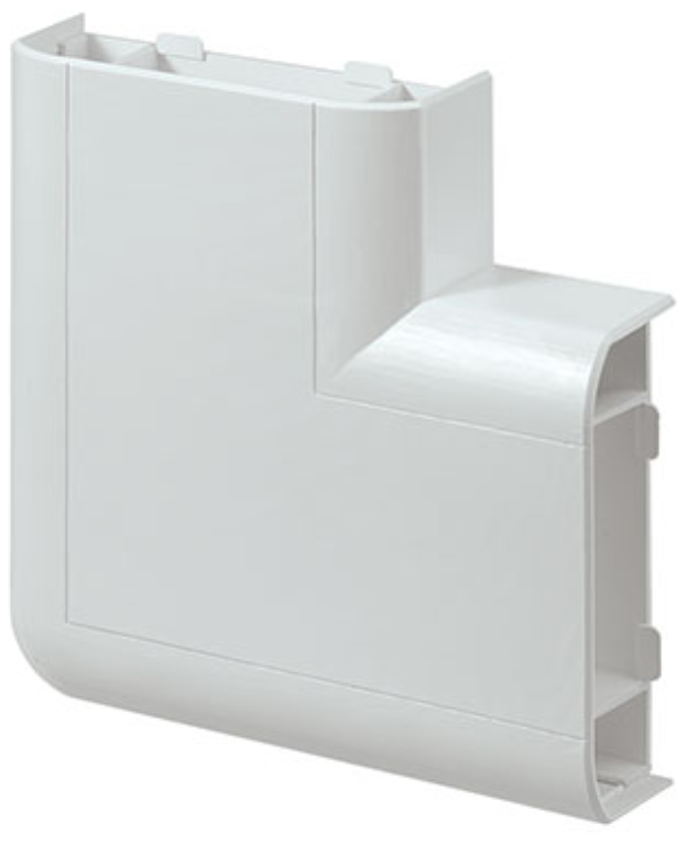 MK Prestige 3D Antibac 170mm x 52mm Antibac Trunking Flat Angle White