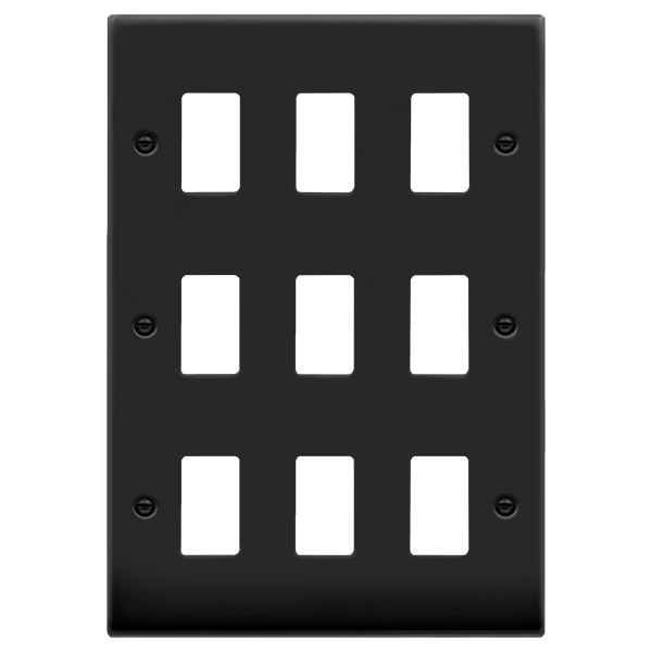 Click GridPro 9 Aperture Front Plate Matt Black