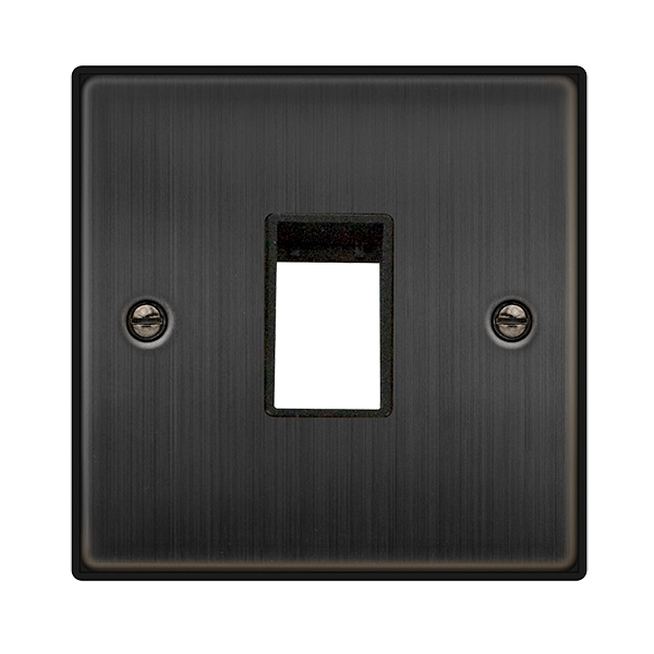 Click GridPro 1 Gang 1 Aperture Front Plate Matt Bronze