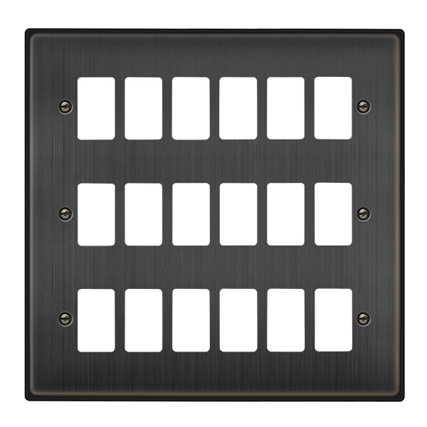 Click GridPro 18 Aperture Front Plate Matt Bronze