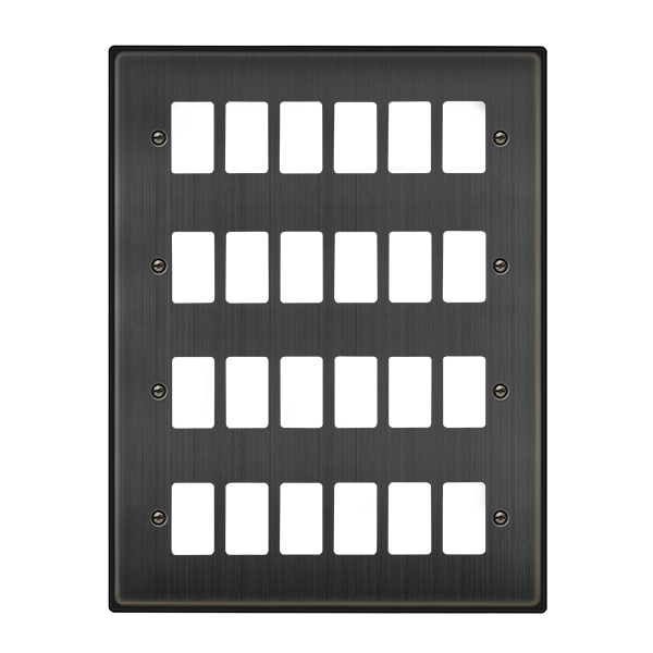 Click GridPro 24 Aperture Front Plate Matt Bronze