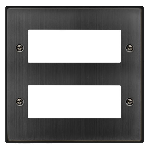 Click Deco 2 Tier 12 Aperture Minigrid Unfurnished Plate Matt Bronze