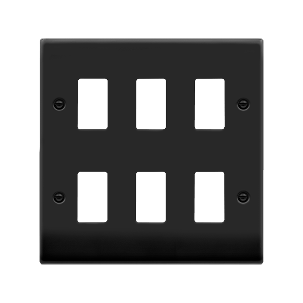 Click GridPro 6 Aperture Front Plate Matt Black