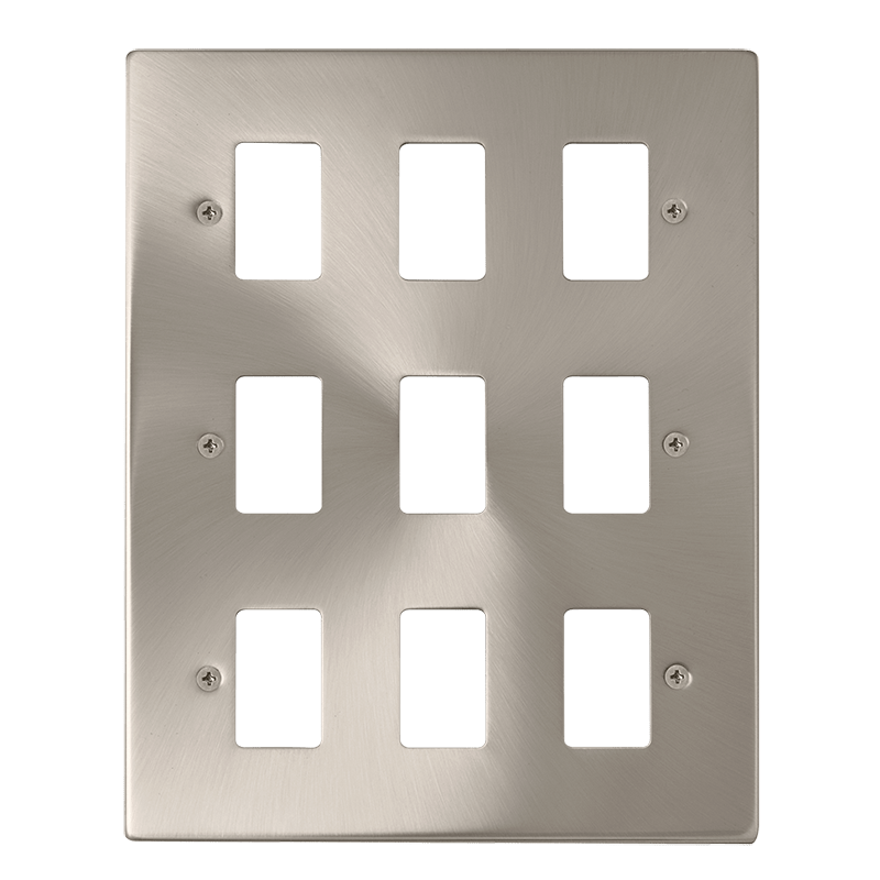 Click GridPro 9 Aperture Front Plate Satin Chrome