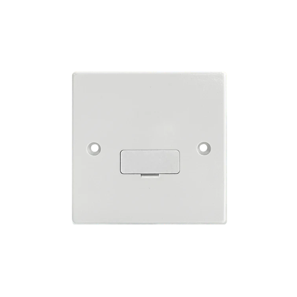 Thrion Square Edge 13A Unswitched Fused Connection Unit White
