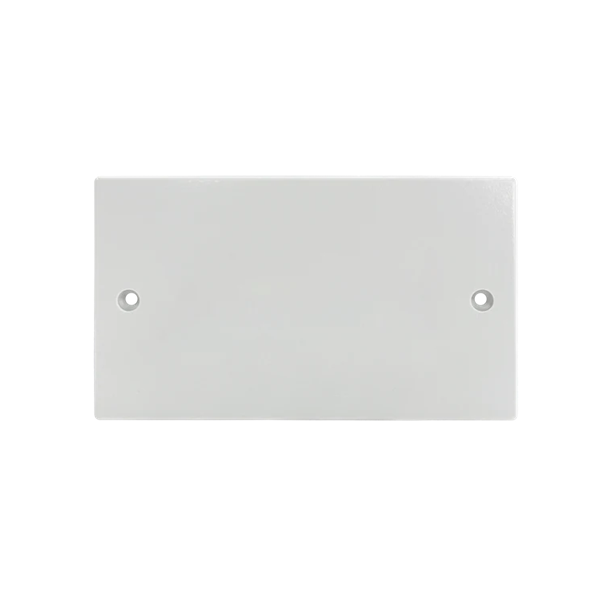 Thrion Square Edge 2 Gang Blank Plate White