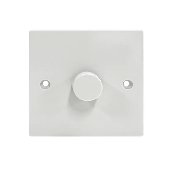 Thrion Square Edge 1 Gang LED Dimmer White