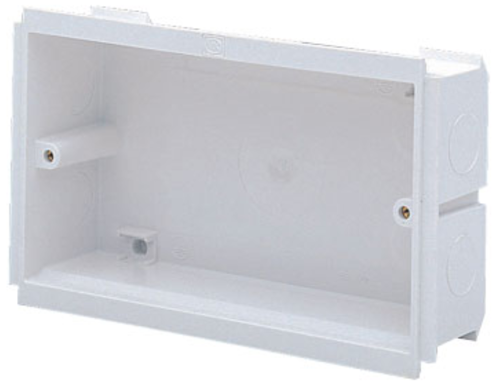 MK Pinnacle 2 Gang 25mm Premier Back Box for 100mm Trunking