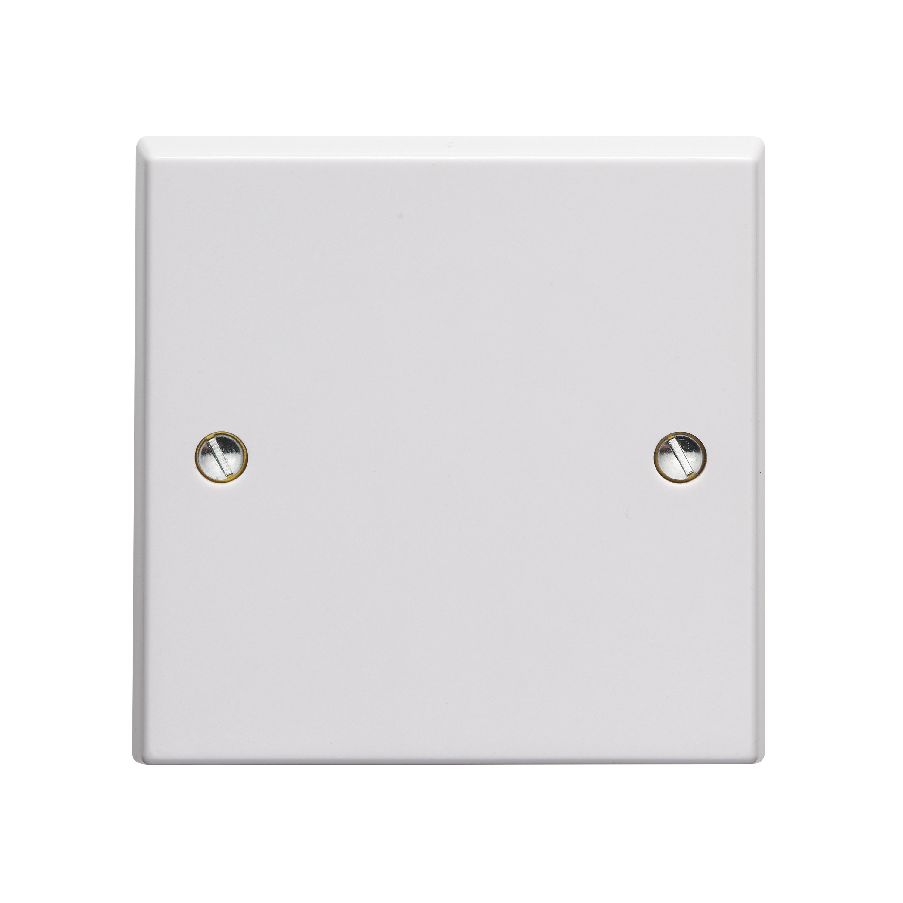 Volex 1000 Series 13A Flex Outlet Plate with Pillar Type Terminals White