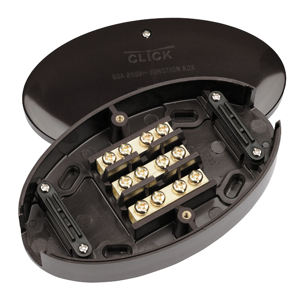 Click Essentials 60A 3 Way Junction Box