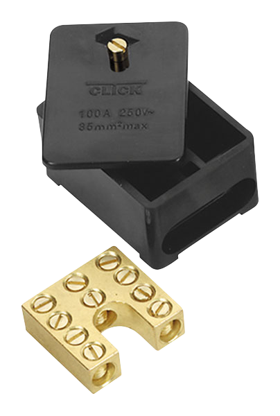 Click 100A 1 pole 5 x 35mm Connector Block