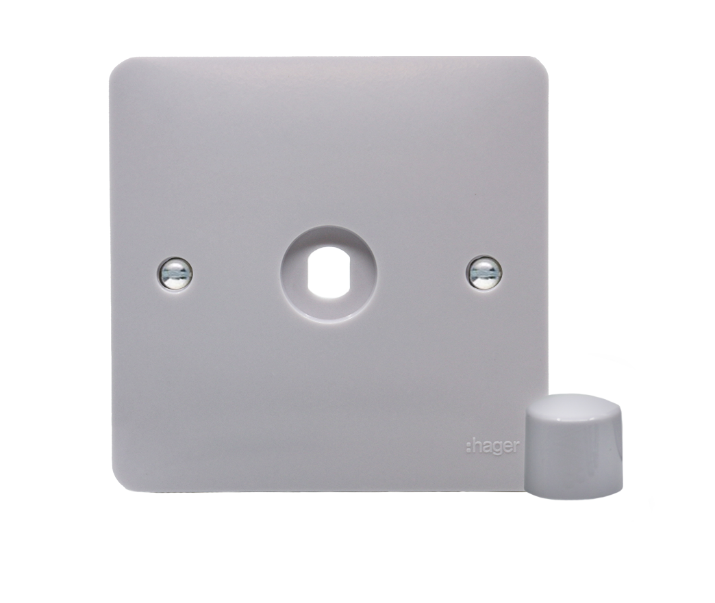 Hager 1 Gang Rotary Dimmer Switch Plate Kit 