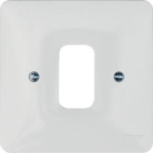 Hager Sollysta 1 Gang Grid Plate White