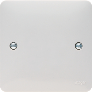 Hager Sollysta 1 Gang Blank Plate White