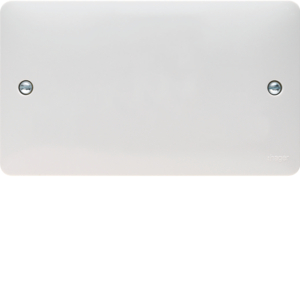 Hager Sollysta 2 Gang Blank Plate White