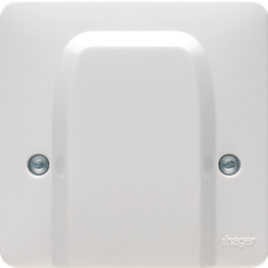 Hager Sollysta 45A Cooker Outlet Plate White
