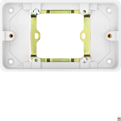 Hager Sollysta 2 Gang 20mm Deep Pattress Box