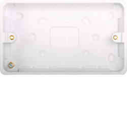 Hager Sollysta 2 Gang 28mm Deep Pattress Box