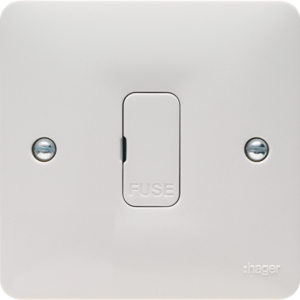 Hager Sollysta 13A Unswitched Fused Spur Unit FCU White