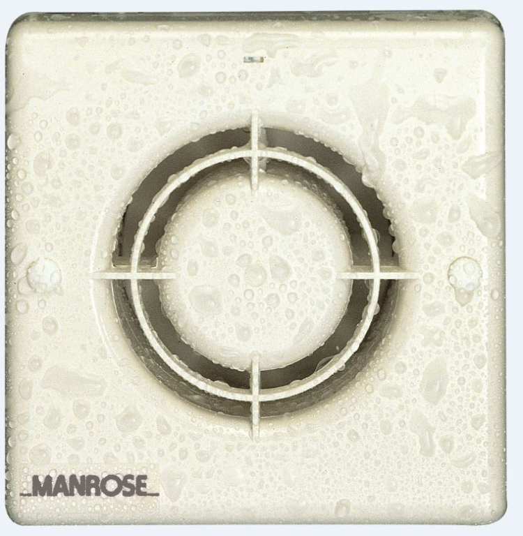 Manrose 100mm Axial Bathroom Fan and Timer 20W
