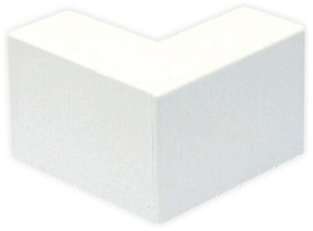 MK Ega Mini 25mm x 16mm External Bend White