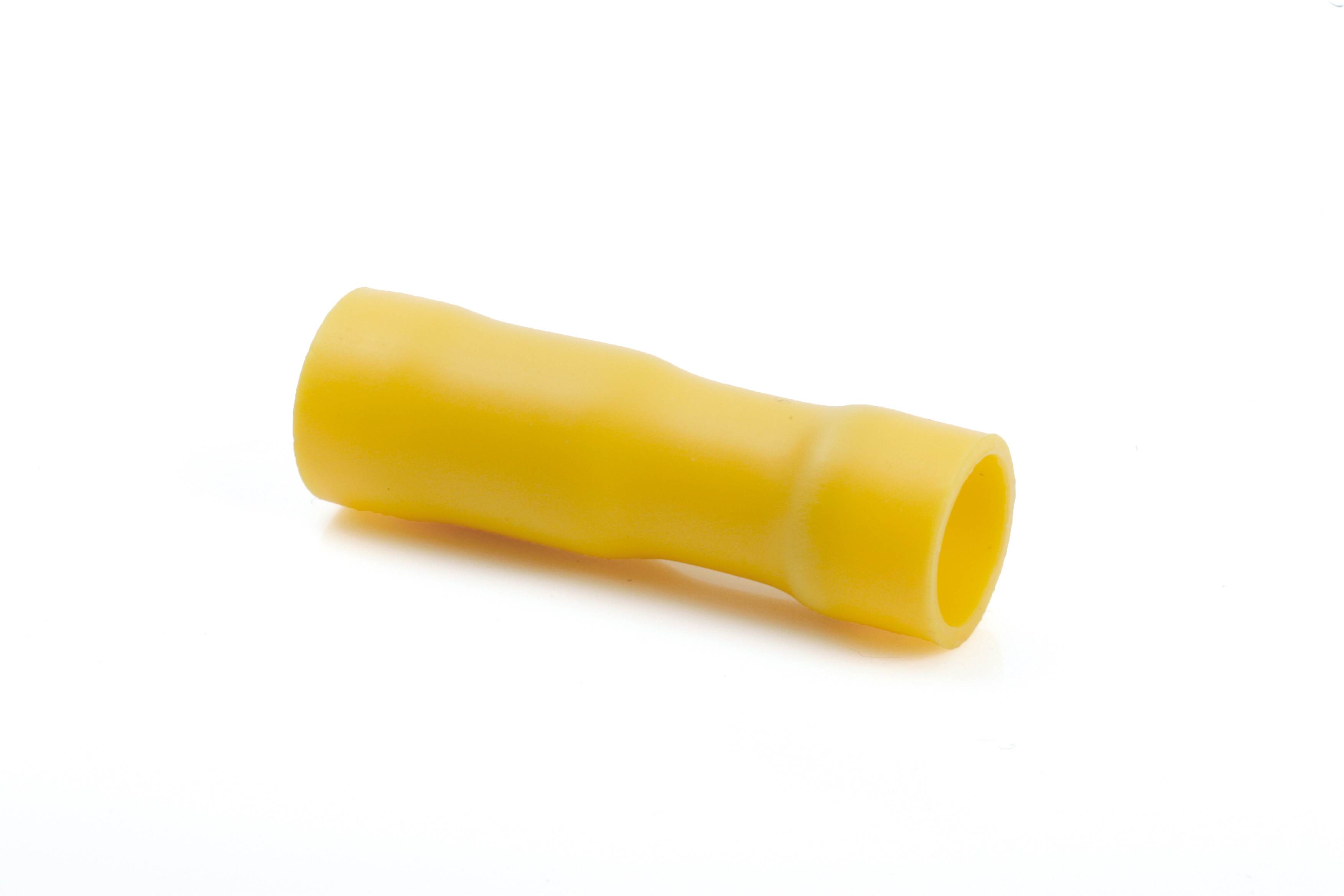 Term Tech 5mm Pre-Insulated Socket Terminal Yellow (Pack of 100)