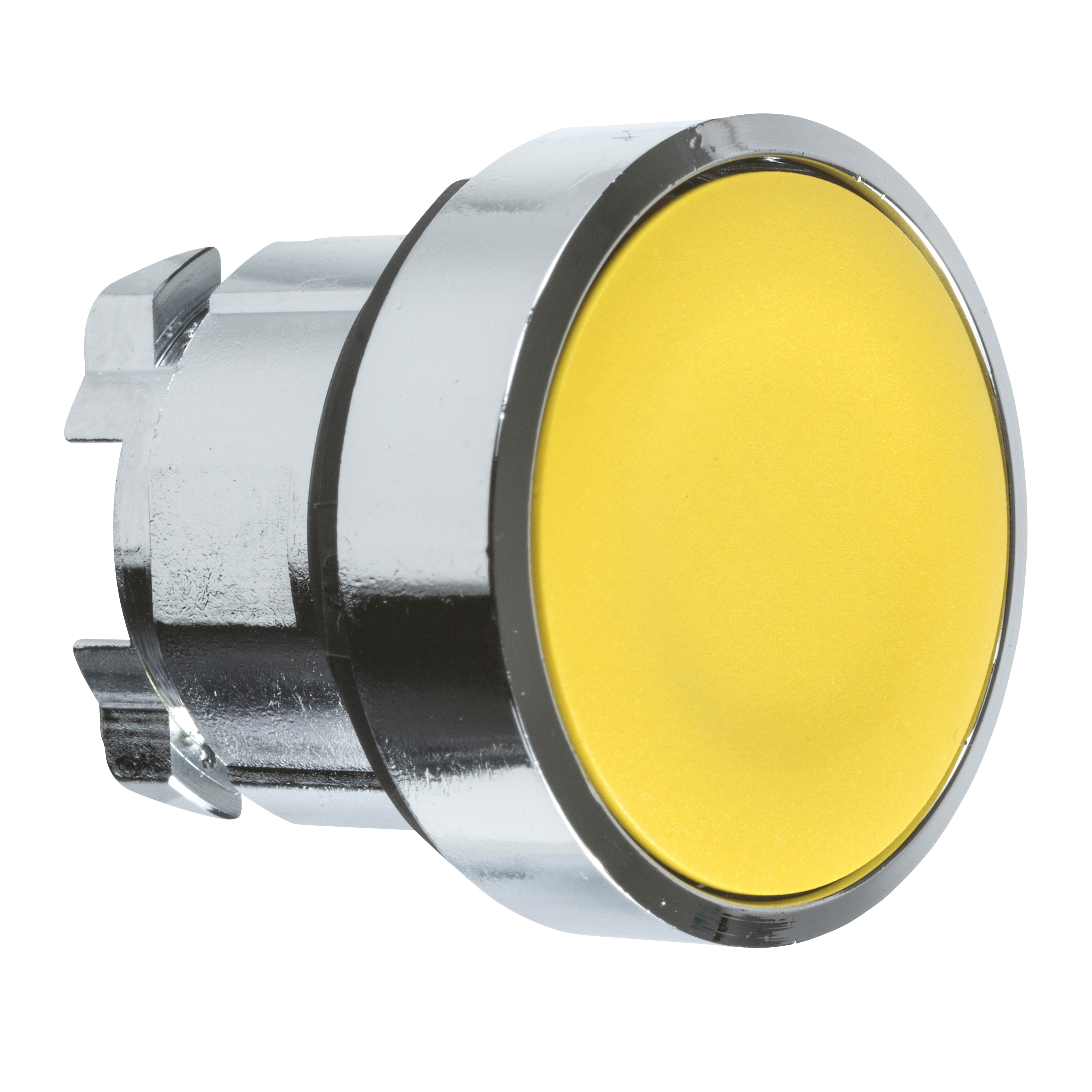 Schneider Harmony XB4 Spring Return Flush Pushbutton Head Unmarked Yellow