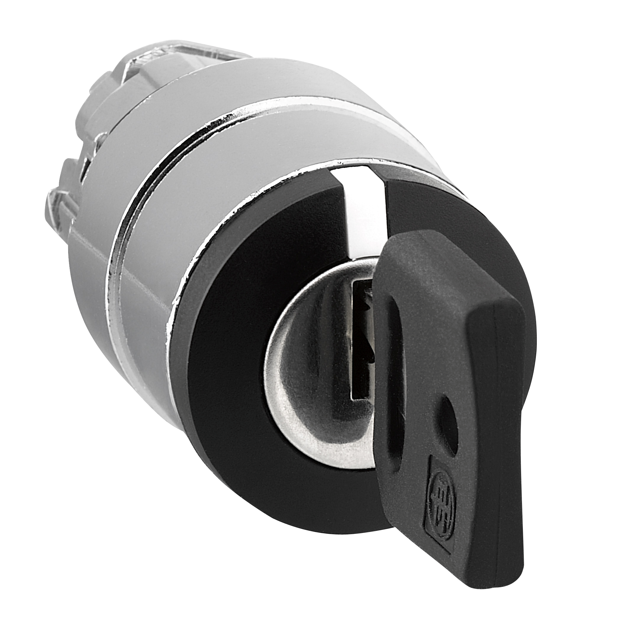 Schneider Harmony XB4 3 Position Stay Put Selector Key Switch Head Black Centre Withdrawal