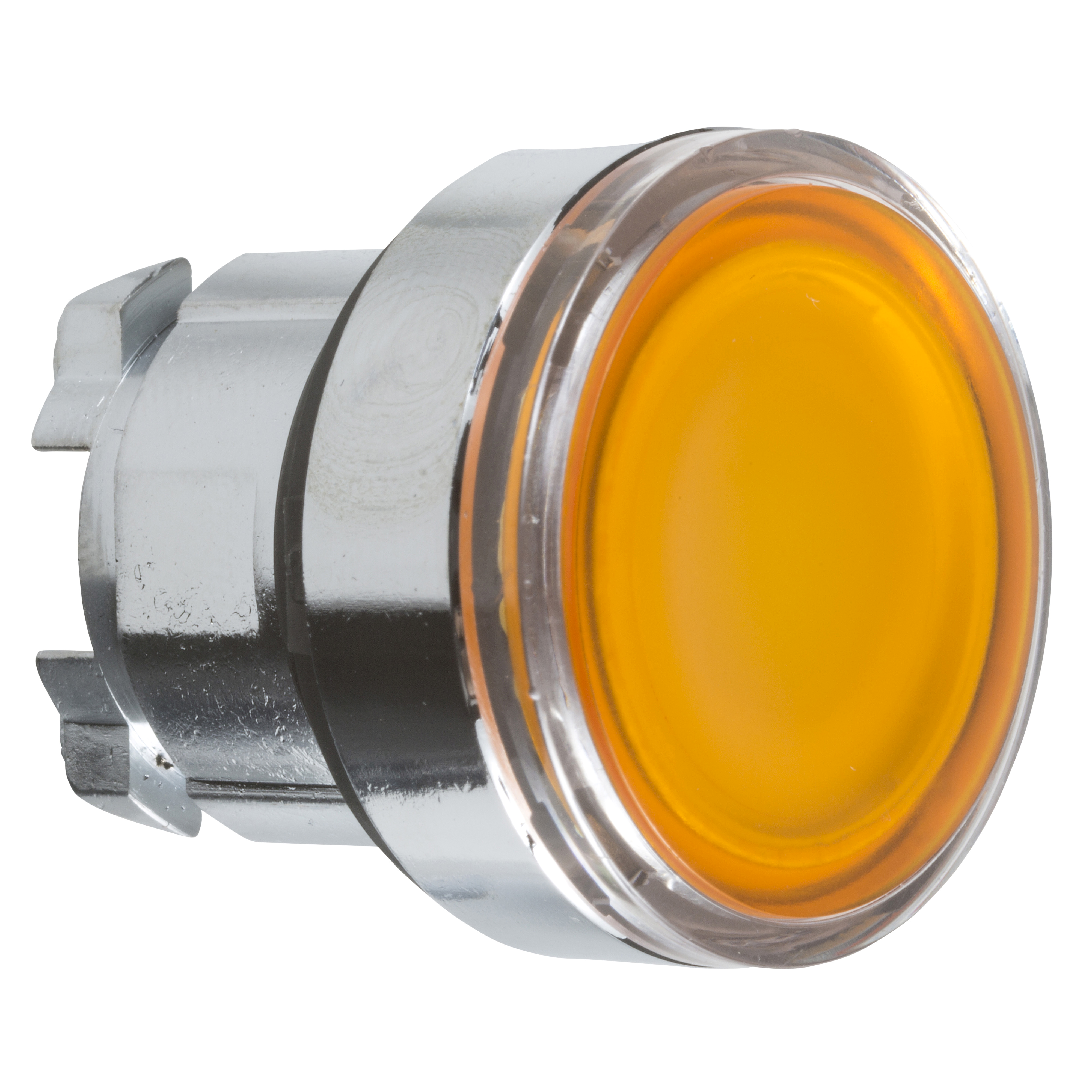 Schneider Harmony XB4 Spring Return Illuminated Pushbutton Orange Integral LED